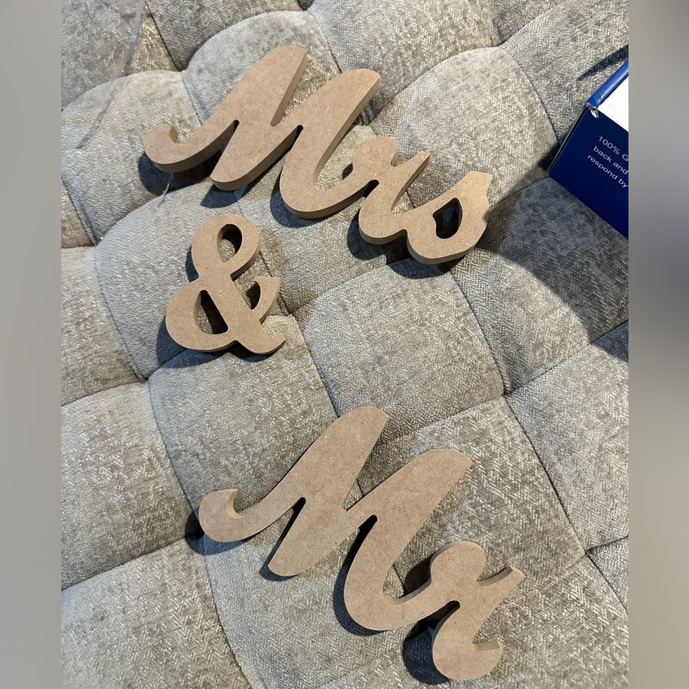 Mr and Mrs Block Signs